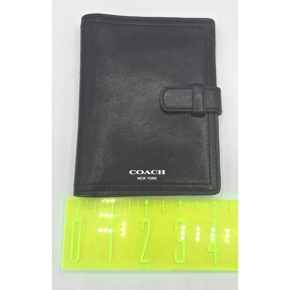 Authentic Coach New York Black Leather Organizer/Planner/Wallet